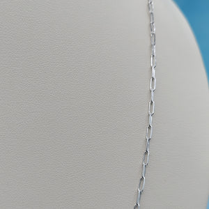 Adjustable 2mm Paperclip Chain - Sterling Silver