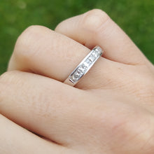 Load image into Gallery viewer, 1 Carat Chanel Set Diamond Band - 14K White Gold
