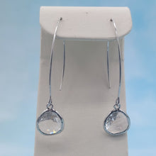 Load image into Gallery viewer, Clear - Gemstone Threader Earring