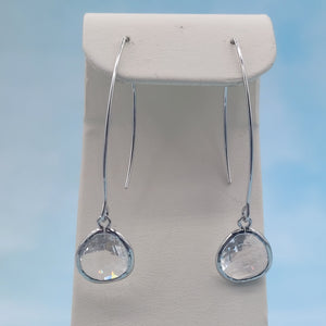 Clear - Gemstone Threader Earring