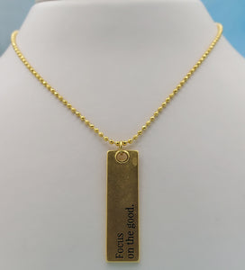 Long Quote Necklace - Benny and Ezra