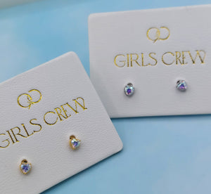 Prism Love Stud Earrings, Girls Crew