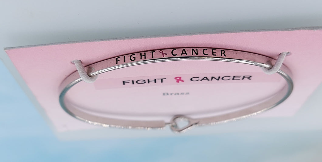 Fight Cancer Bangle Bracelet