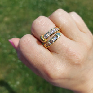 Tough as Nail Baguette Ring - 18K Gold Plated