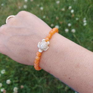 Apricot Sea Turtle Bracelet