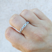 Load image into Gallery viewer, Infinity Style Band - Sterling Silver