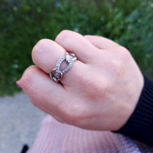 CZ Chain Link Ring