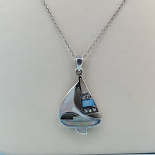 Load image into Gallery viewer, Sailboat Necklace - Sterling Silver