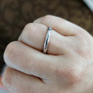 Plain Silver Shiny Band - Sterling Silver