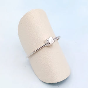 Dainty Block Square  Ring