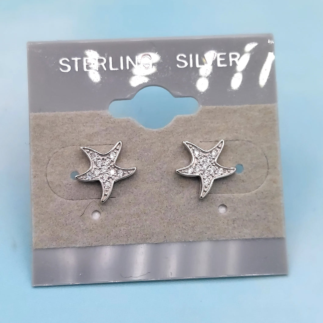 Starfish Earring - Sterling Silver