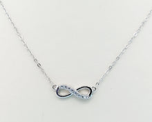 Load image into Gallery viewer, Infinity Necklace -Sterling Silver