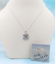 Load image into Gallery viewer, Designer CC Inspired Necklace Sterling Silver