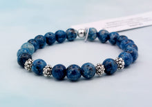 Load image into Gallery viewer, Blue Agate Beaded Bracelet - Elena Michele