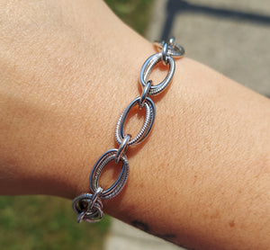 Interlocking Twisted Italian Link Bracelet