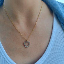 Load image into Gallery viewer, Diamond Heart Necklace  - 10K &amp; 14K Gold
