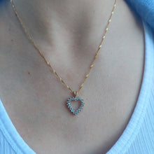 Load image into Gallery viewer, Diamond Heart Necklace  - 10K &amp; 14K Gold