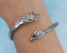 Load image into Gallery viewer, Cape Cod Evening Tide Mermaid Bangle Bracelet