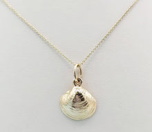 Load image into Gallery viewer, Shell Pendant &amp; Chain - 14K Yellow Gold