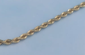 8" Gold Rope Bracelet - 14K Yellow Gold