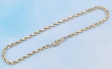 Load image into Gallery viewer, 8&quot; Gold Rope Bracelet - 14K Yellow Gold