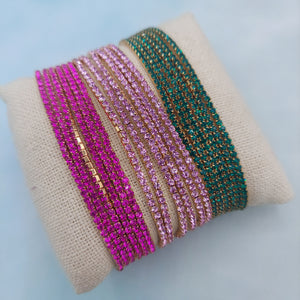 Triple Fuchsia Liza Bracelet