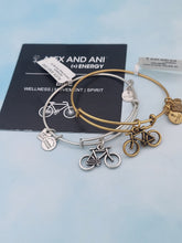 Load image into Gallery viewer, Bike Charm Bangle Bracelet - Alex and Ani