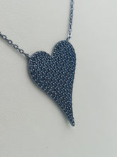 Load image into Gallery viewer, Black Pave Heart Necklace