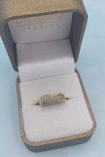 Load image into Gallery viewer, &quot;Marie&quot; Nameplate Ring- 14K Yellow Gold