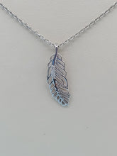 Load image into Gallery viewer, Feather Necklace - Sterling Silver