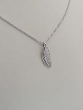 Load image into Gallery viewer, Feather Necklace - Sterling Silver