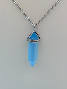 Blue Cat’s Eye Cleo Necklace - TJazelle