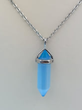 Load image into Gallery viewer, Blue Cat’s Eye Cleo Necklace - TJazelle