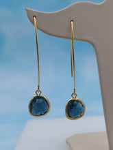 Load image into Gallery viewer, Sapphire   - Gemstone Threader Earring