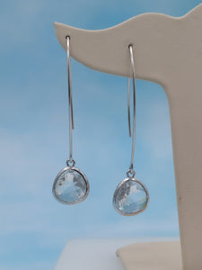 Clear - Gemstone Threader Earring