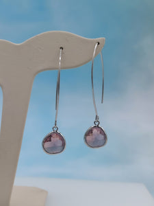 Lavender   - Gemstone Threader Earring