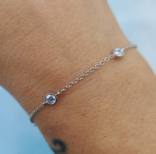 Load image into Gallery viewer, CZ by the yard bracelet - Sterling Silver