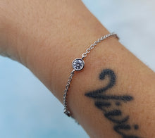 Load image into Gallery viewer, CZ by the yard bracelet - Sterling Silver