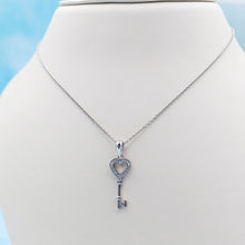 Load image into Gallery viewer, Key to My Heart Necklace - Sterling Silver