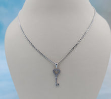 Load image into Gallery viewer, Key to My Heart Necklace - Sterling Silver