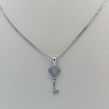 Load image into Gallery viewer, Key to My Heart Necklace - Sterling Silver