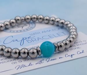 Aqua Amazonite Cape Bracelet - TJazelle