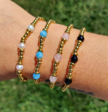 Load image into Gallery viewer, See the Good Blue Quartz Bracelet - TJazelle Affirmations Collection