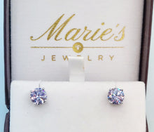 Load image into Gallery viewer, DOORBUSTER Light Tanzanite Studs - Sterling Silver