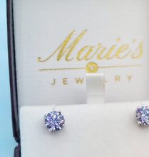 Load image into Gallery viewer, DOORBUSTER Light Tanzanite Studs - Sterling Silver