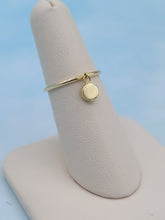 Load image into Gallery viewer, Dangle Disk Gold Ring - 14K