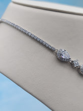 Load image into Gallery viewer, Pear Shaped Fancy Drop Necklace - Sterling Silver