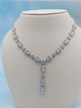 Load image into Gallery viewer, Pear Shaped Fancy Drop Necklace - Sterling Silver