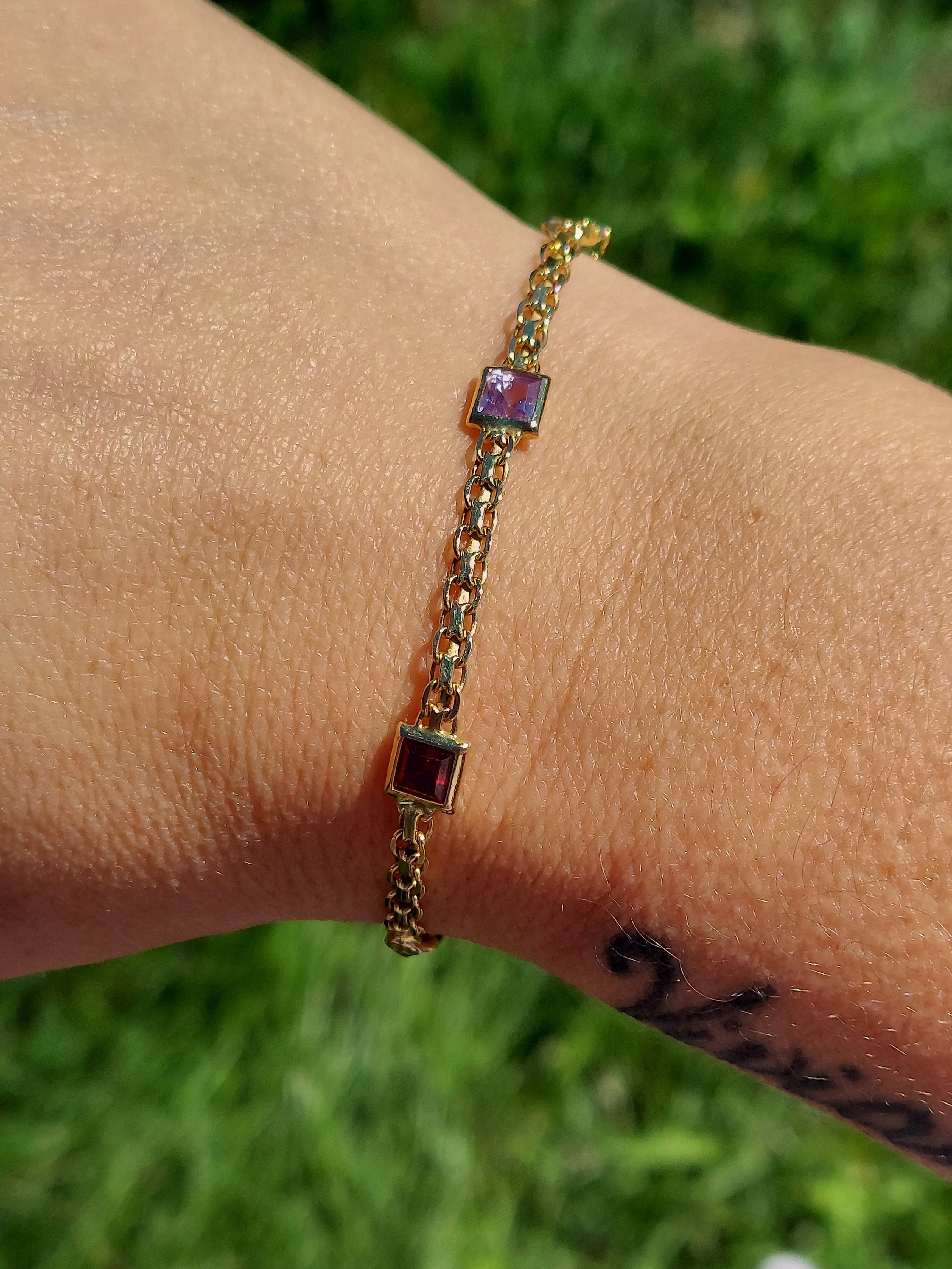 One Bracelet, Multi-colored, Rose-gold tone plated – Marie's Jewelry Store