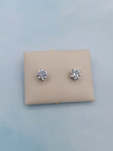 Load image into Gallery viewer, 2.23 Carat Lab Created Diamond Stud Earrings - 14K White Gold